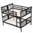 Full over Full Bunk Bed with Ladder for Bedroom-594771861
