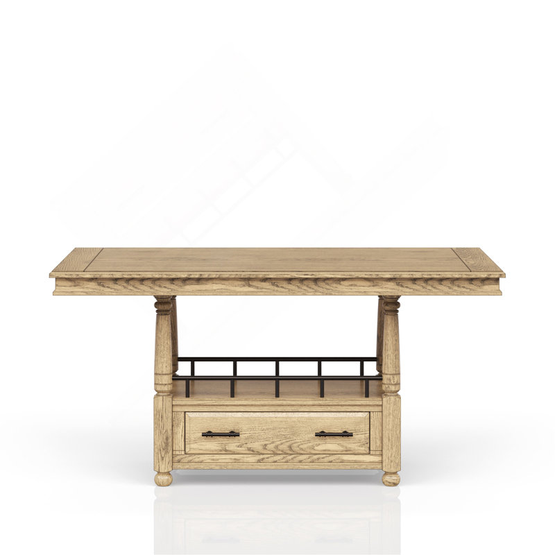 Table de comptoir - finition caramel