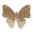 Stylish Butterfly Figurine Crafted from Wood, Glass, and Mango Wood with Intricate Mosaic Design for Elegant Decorative Accent-333485448-333485450