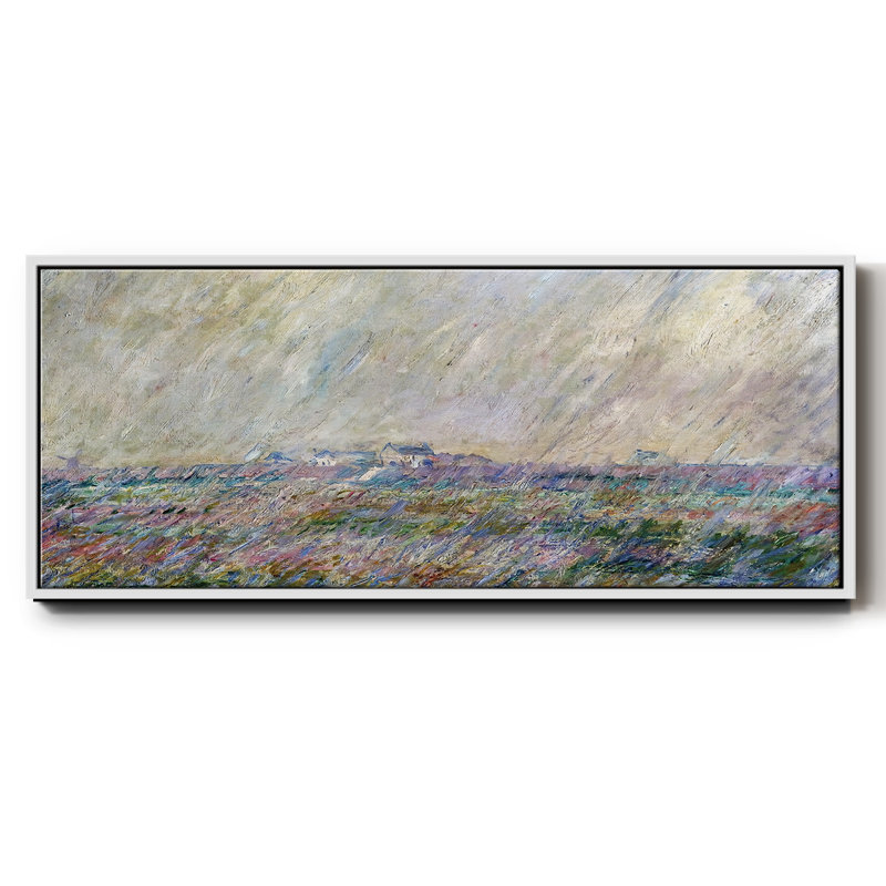 La pluie, 1886 - Toile encadrée, H 8 po x l 20 po