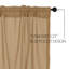 Cantonnière sur mesure en coton de couleur unie-828700663-828700659