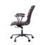 Chaise de bureau pivotante avec roulettes Distress