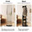 360° Rotating Full Length Floor Mirror With Coat Rack, Multifunctional Storage, Solid Rubberwood, Black, 69"x14"-1901980950