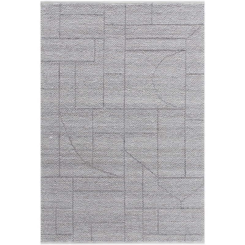 Adiy Hand Tufted Geometric Indoor / Outdoor Rug, Rectangle 8' x 10'