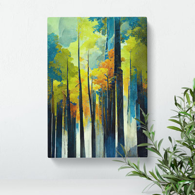Artful Forest No.4 Abstract - Wrapped Canvas