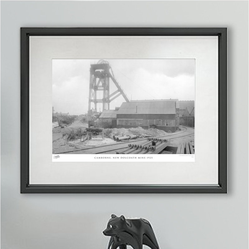 Camborne, New Dolcoath Mine 1925 - Single Picture Frame Print, 28cm H x 36cm W x 2.3cm D