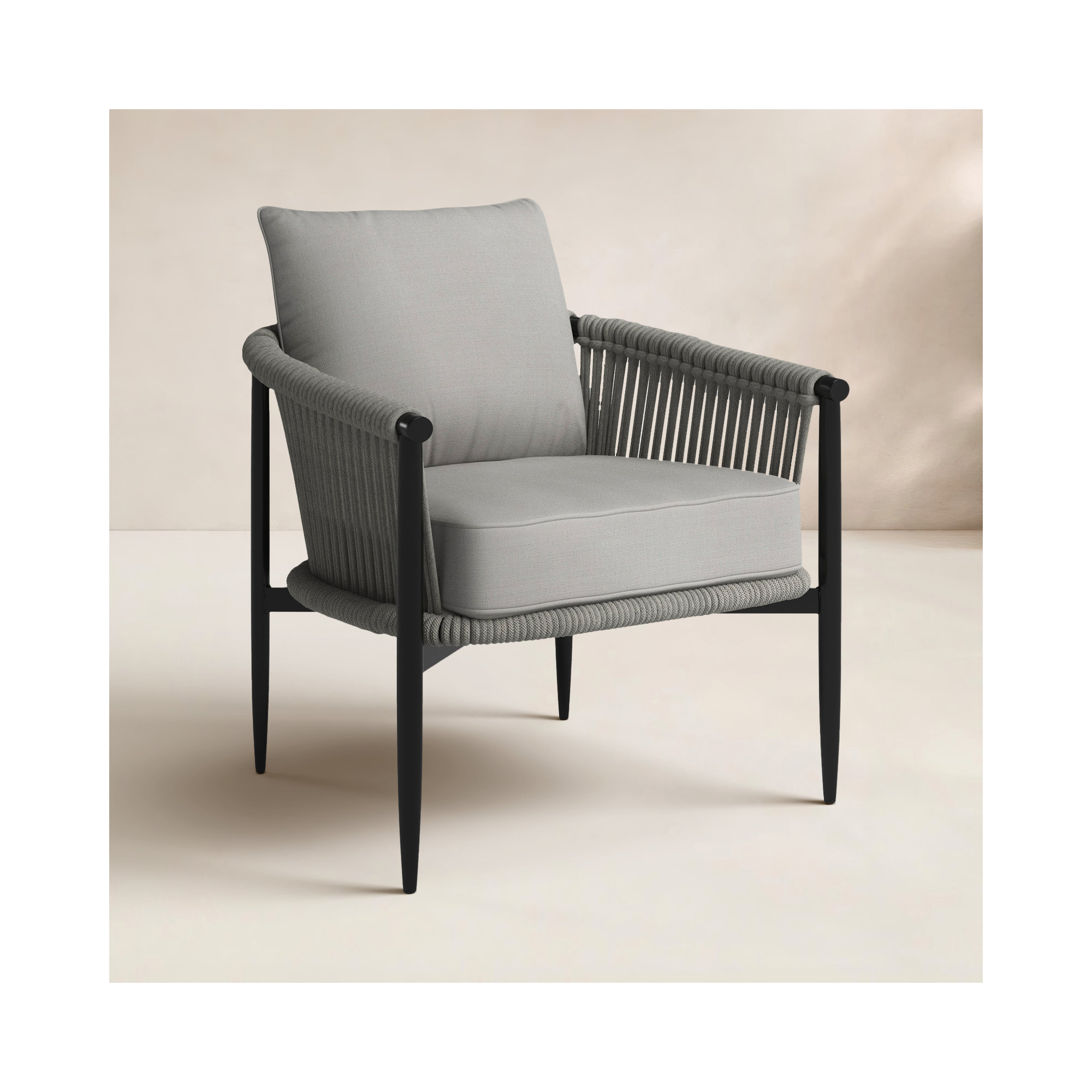 Powder Coated Aluminum Outdoor Lounge Chair