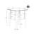 Tempered Glass Tea Table With Metal Legs-841723116-841723112