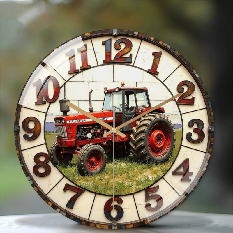 Horloge murale rétro vintage 12 po