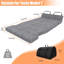 Matelas en mousse à mémoire de forme pour Tesla Model Y, matelas de camping pliable pour voiture avec support de tête et drap et sac de rangement inclus, convient au coffre Tesla Frunk pour les voyages sur la route