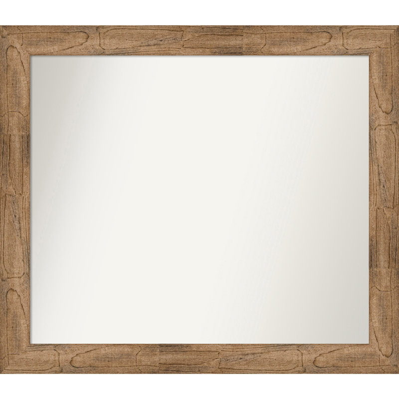 Timmy Solid Wood Wall Mirror, 34.5" x 39.5", Rectangle