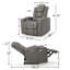Fauteuil inclinable standard avec port USB