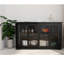 Kitchen Storage Stand Cupboard With Glass Door-209950658