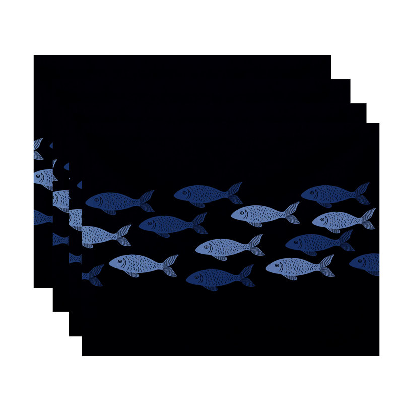 Ensemble de napperons Eastbourne, Bleu marine