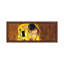 The Kiss by Gustav Klimt - Floater Frame Panoramic Painting on Canvas-1433673676-1433673677