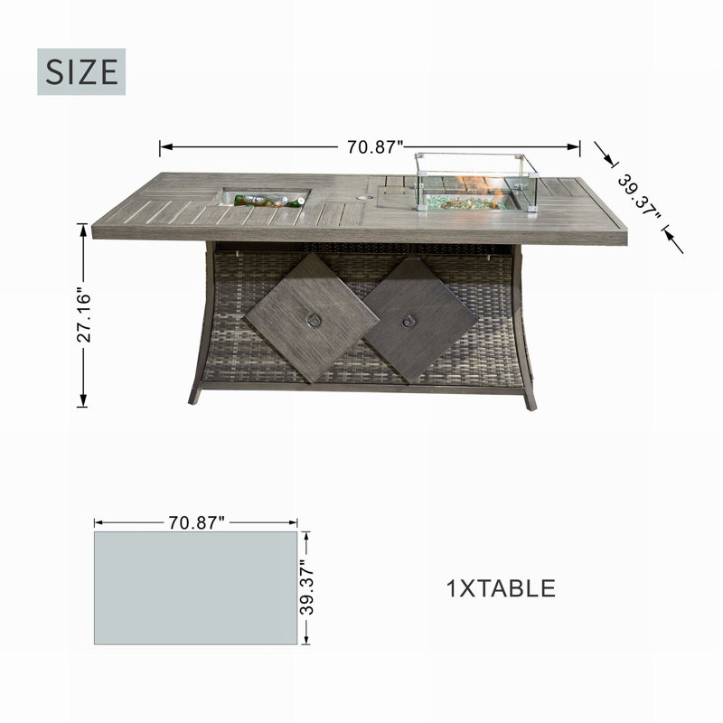 Wicker/Rattan 8 - Person Seating Group with Cushions