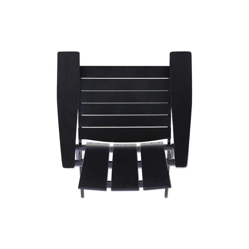 Zuma Foldable Adirondack Chair, Black