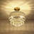 Everby 3-Light Empire Crystal Flush Mount Chandelier-641574036