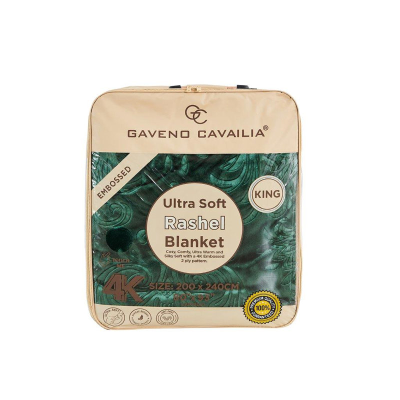 Arvelle Weighted Throw Blanket, Dark Green