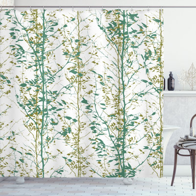 Shower Curtain with Hooks Included