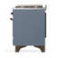 Majestic III Series 48 Inch Dual Fuel Range with 5 Sealed Burners, Griddle, Frenchtop in Matte Graphite (Liquid Propane, Burnished Trim)-934303584-934303585-934303595