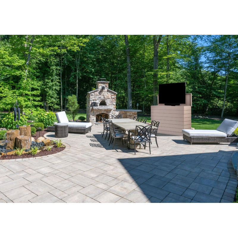 Outdoor Large Shiplap TV Lift Cabinet for TVs, Nutmeg, 45.75''H x 77''W x 20.5''D