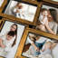 Cadre de collage intégré à 18 fentes, cadre en PVC brun rustique pour photos 4 x 6-1516848908