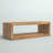 Keli Walpole 58 Inch Cube Shaped Wooden Coffee Table with Open Bottom Shelf-1176357923