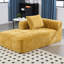 Canapé-lit en chenille pour appartement, éponge haute et design confortable jaune, appartement moderne-965444283