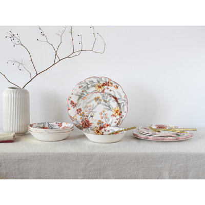 Fiore 12 Piece Dinnerware Set - Service for 4
