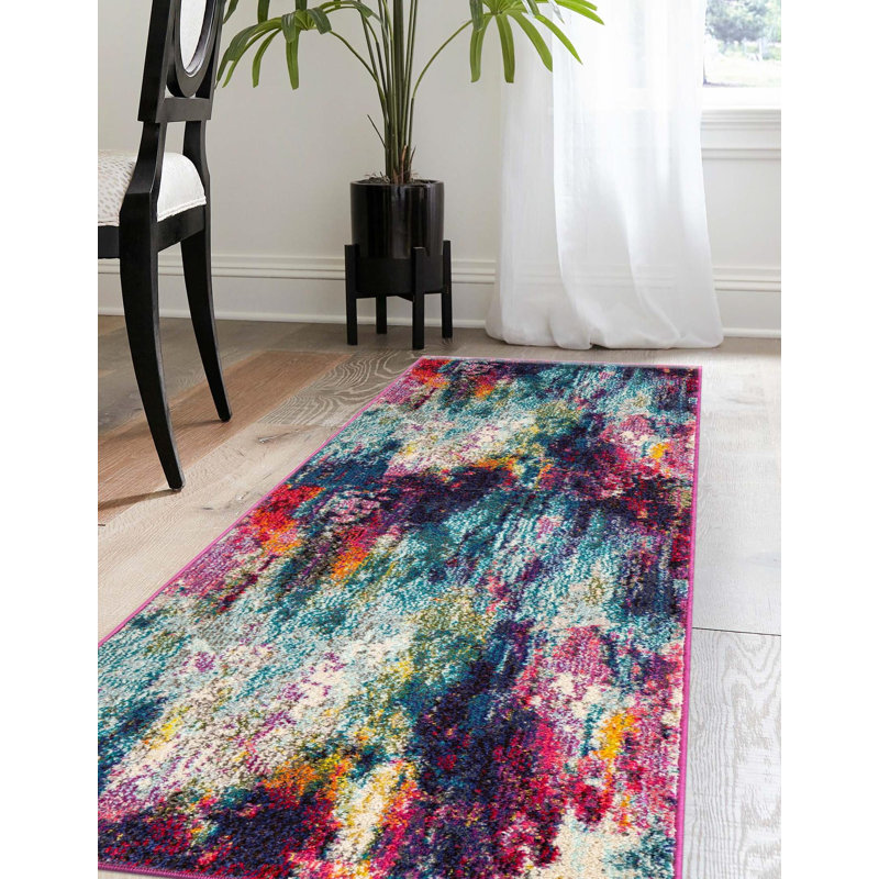 Hashimoto Abstract Area Rug, Runner 2'2" x 6'9"