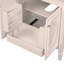 Meuble-lavabo de 30 po avec lavabo, deux portes avec tablette, charnières de porte à fermeture en douceur, style rétro-111123969