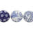 Ceramic Handmade Glossy Decorative Ball Floral Orbs & Vase Filler with Varying Patterns