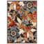 Tapis floral brun foncé Gordon-22212425