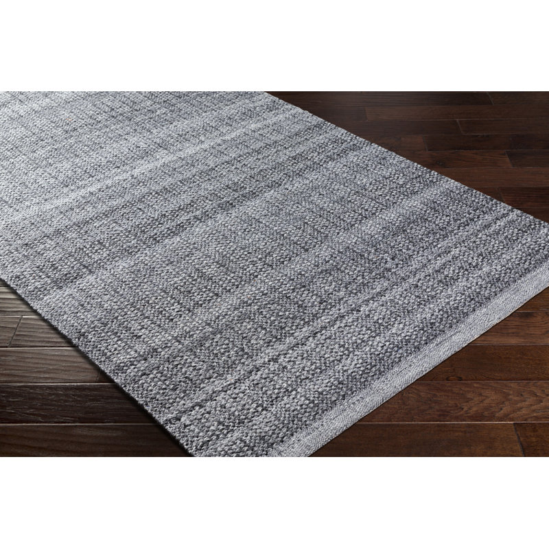 Striped Area Rug, Rectangle 2' x 3', Charcoal