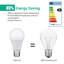 9W Equivalent A60 E27 Dimmable 2700K Bulb (Set Of 6)
