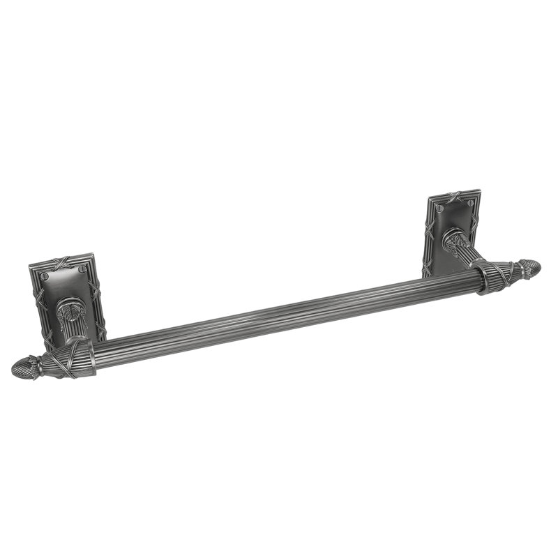 HYDE PARK 30" TOWEL BAR; ANTIQUE NICKEL FINISH, 3.75" H x 22.25" W x 4.5" D, Antique Nickel