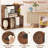 2 Pcs 3-tier Bookshelf Geometric Bookcase Side Table With Open Storage Display Shelf-1173997247