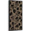 Motif floral moderne à l'encre moderne - motif abstrait botanique noir et taupe - grande impression encadrée sur toile de la chambre principale-1471518131-1471518130
