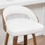 Swivel Upholstered and Faux Leather Bar Stool-747154750-747154754