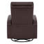 Fauteuil inclinable et pivotant double pivotant en cuir de 30,5 po Corvin-1345600928