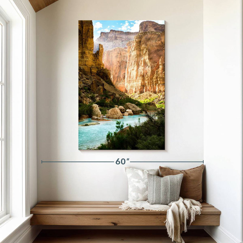 Alvord lever de soleil sur la rivière Canyon, H 48 po x l 32 po