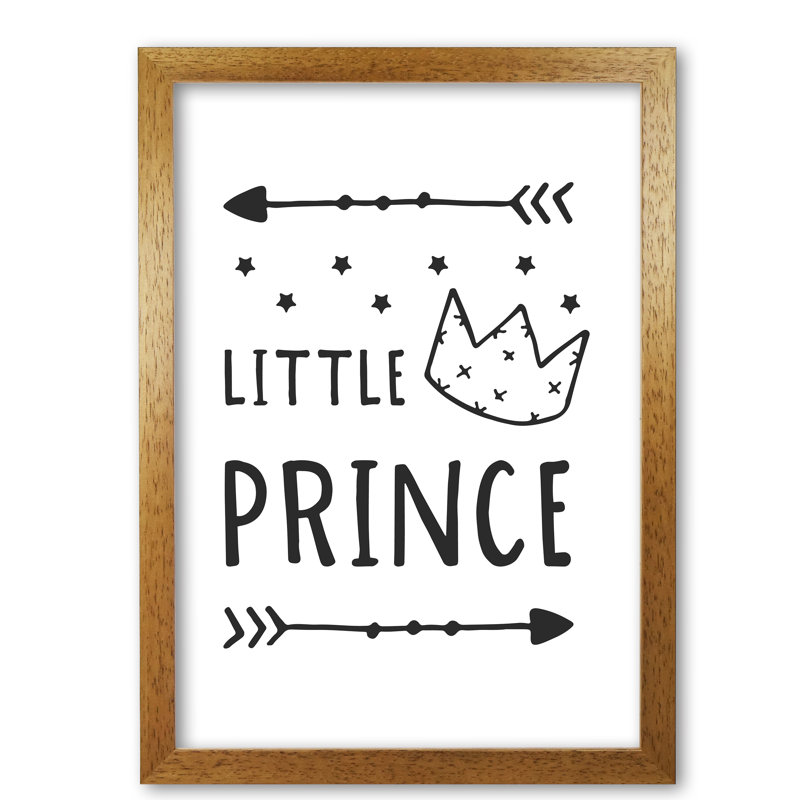 Little Prince - Print, Honey Oak Frame, 85 cm H x 60 cm W x 5 cm D