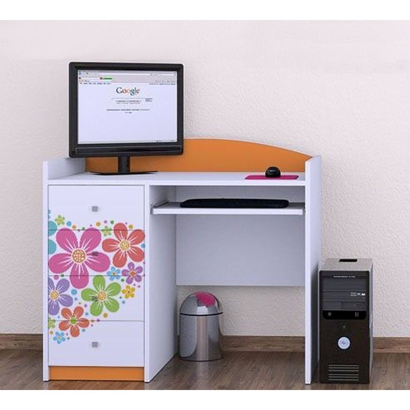 Espen 100cm Computer Desk, Orange