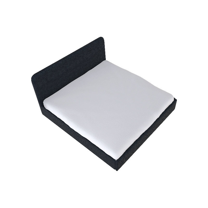 Detroit Upholstered Bed, Full, Cover Story Midnight