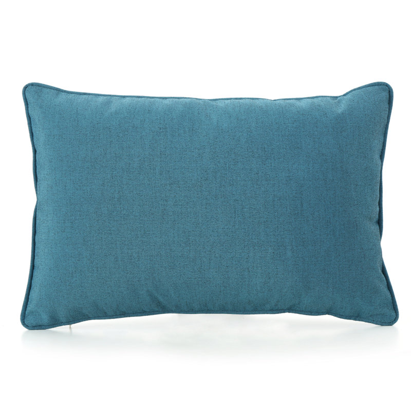 Housse et insert de coussin rectangulaire Prado, Bleu sarcelle