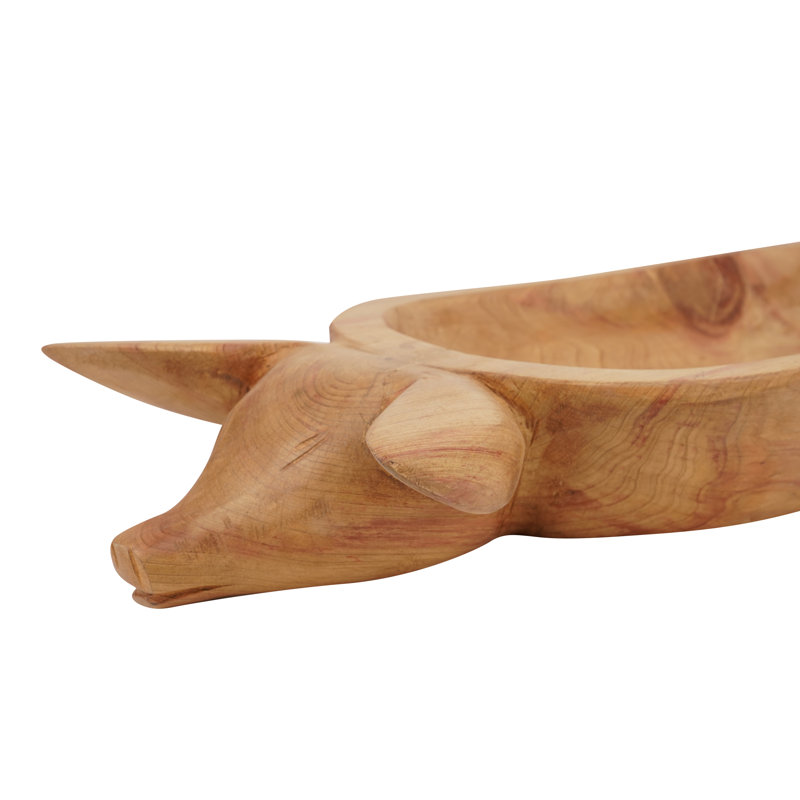 Plateau de service pour cochon Ambrine, Ton de bois clair naturel