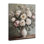 Art mural sur toile Vase orné de pivoines roses par Petal Prints Design