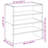 Latitude Run Shoe Racks 2 Pcs Stackable 60X30x30.5 Cm-1420860449