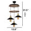 Luminaire suspendu 3 lumières 2 niveaux-785191459